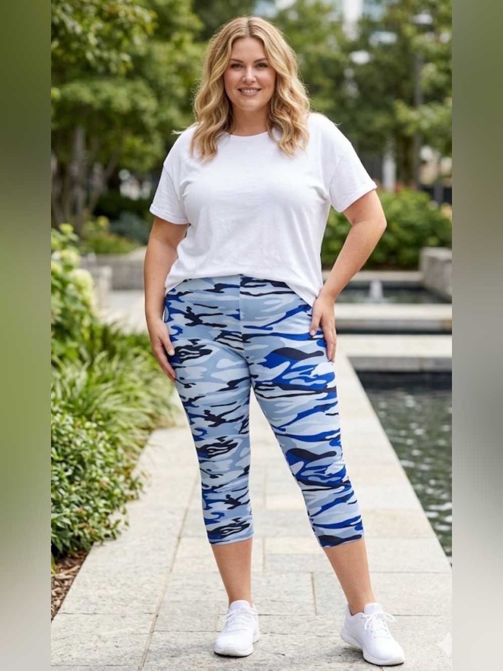 🆓 FREE 🌟 or $10 - Blue Camouflage Leggings / Lounge Pants
